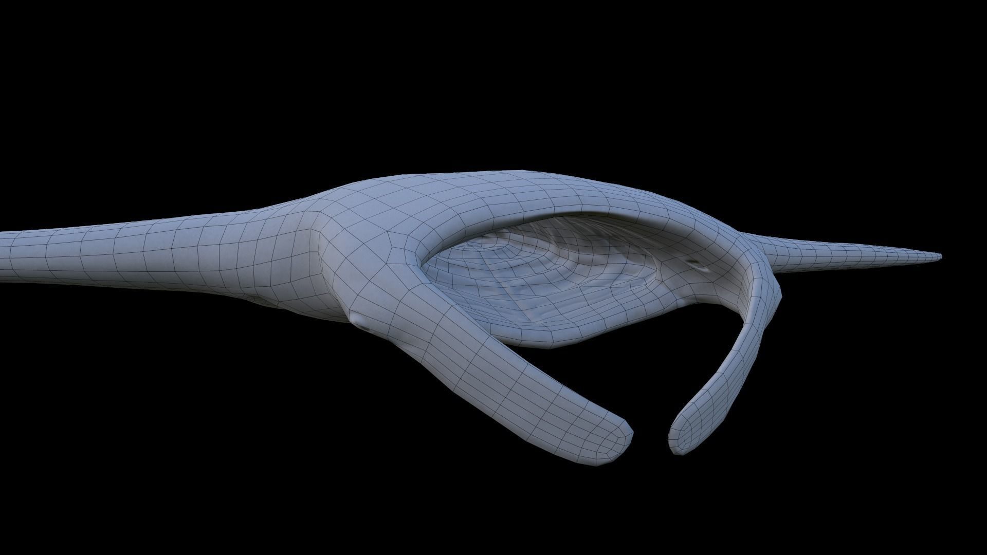 Manta Birostris Static Low-poly 3D model_9