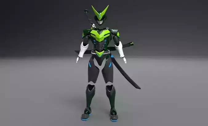 Genji Sentai full armor 3D print model