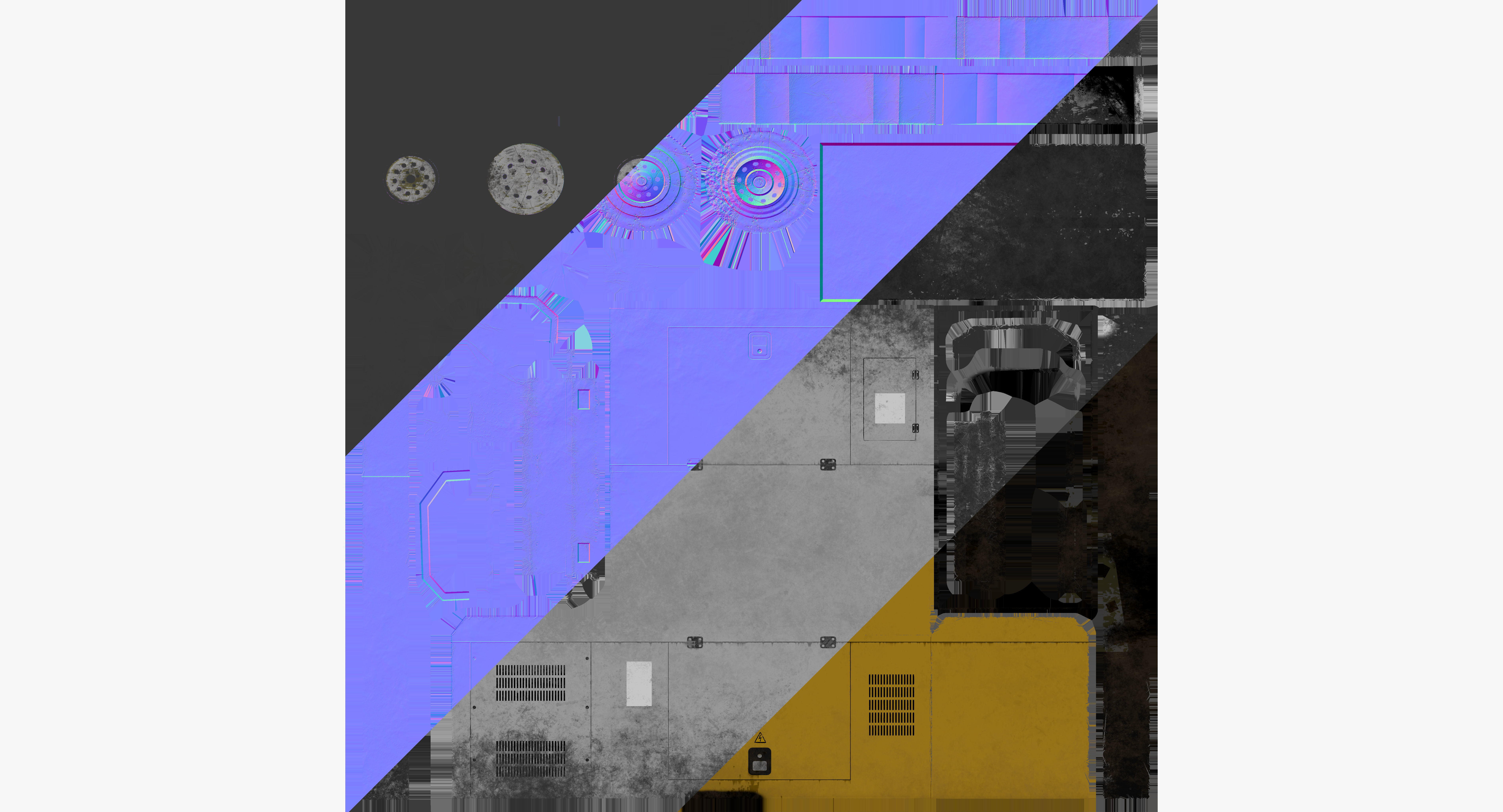 Electric Generator Low-poly 3D model_12