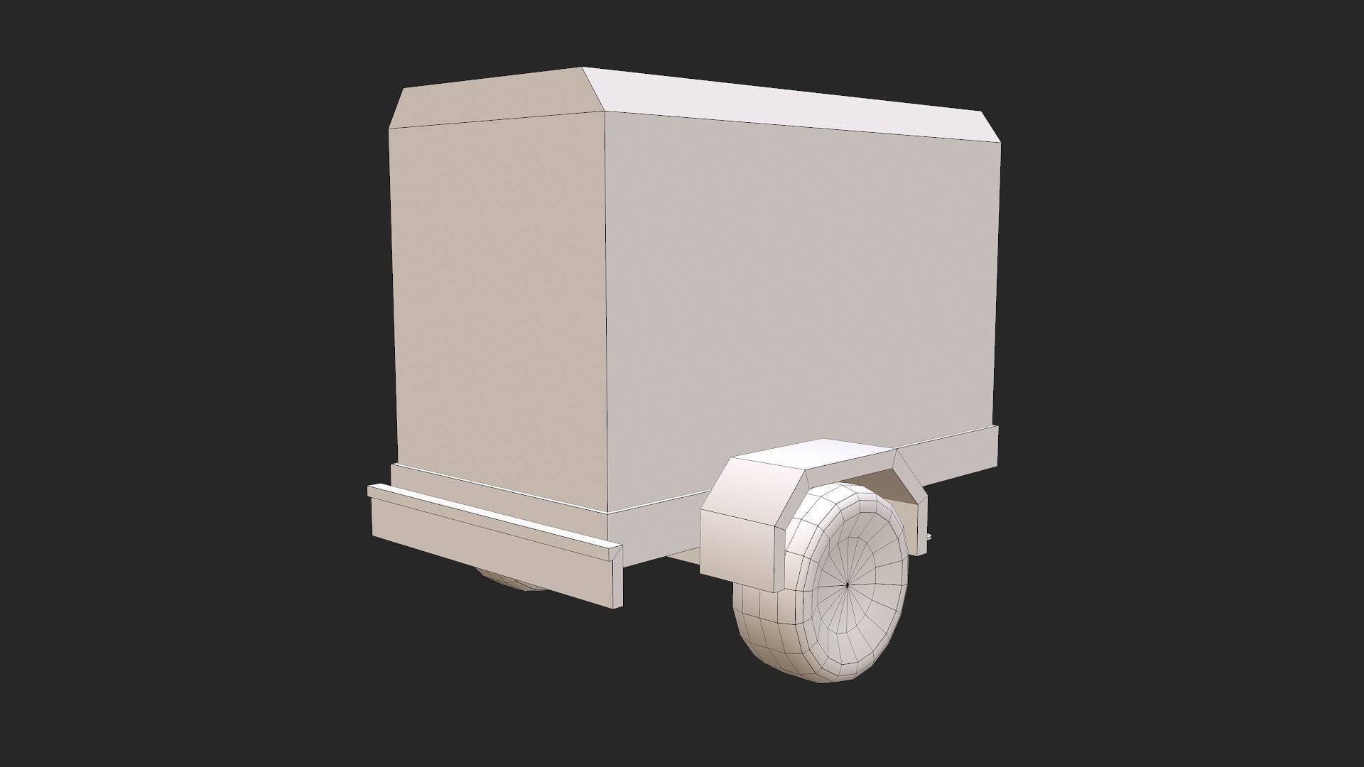 Electric Generator Low-poly 3D model_10