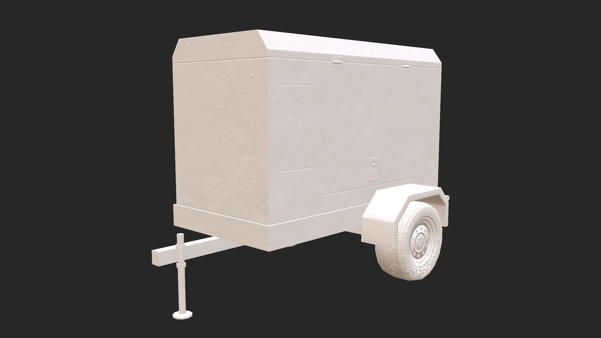 Electric Generator Low-poly 3D model_11