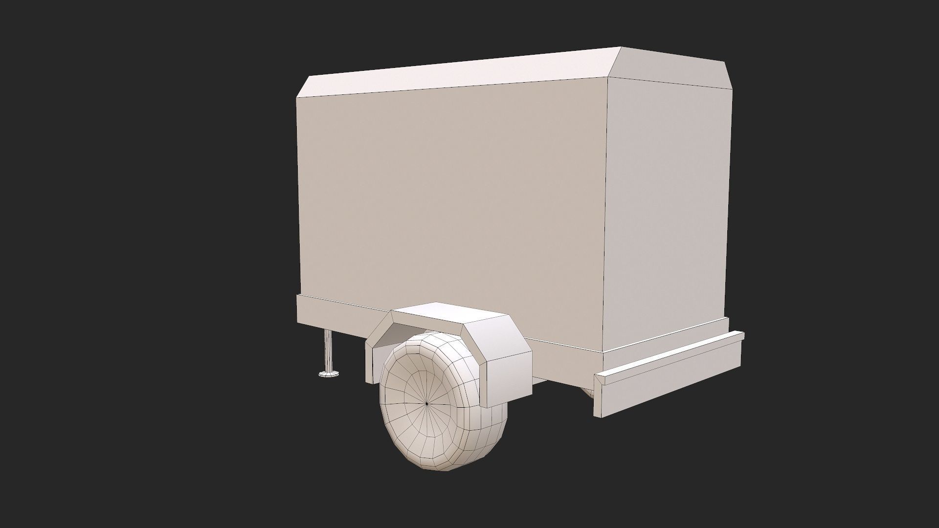 Electric Generator Low-poly 3D model_7