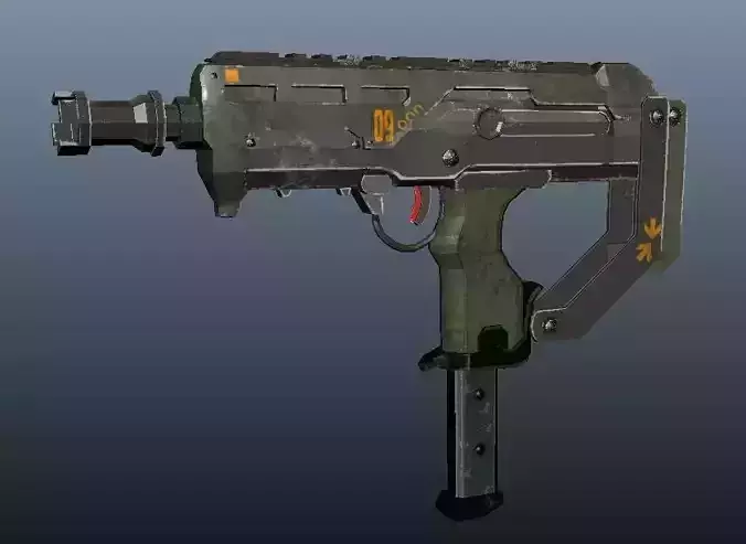 UZI gun model 3D model