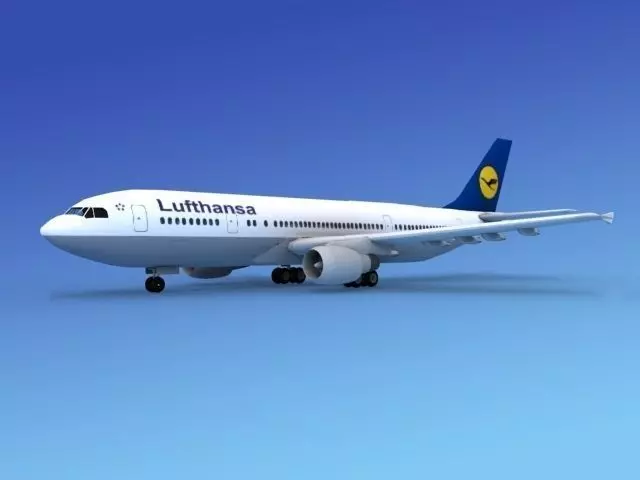 Airbus A300 Lufthansa 3D model