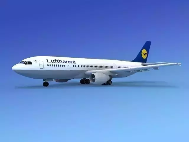 Airbus A300 Lufthansa 3D model