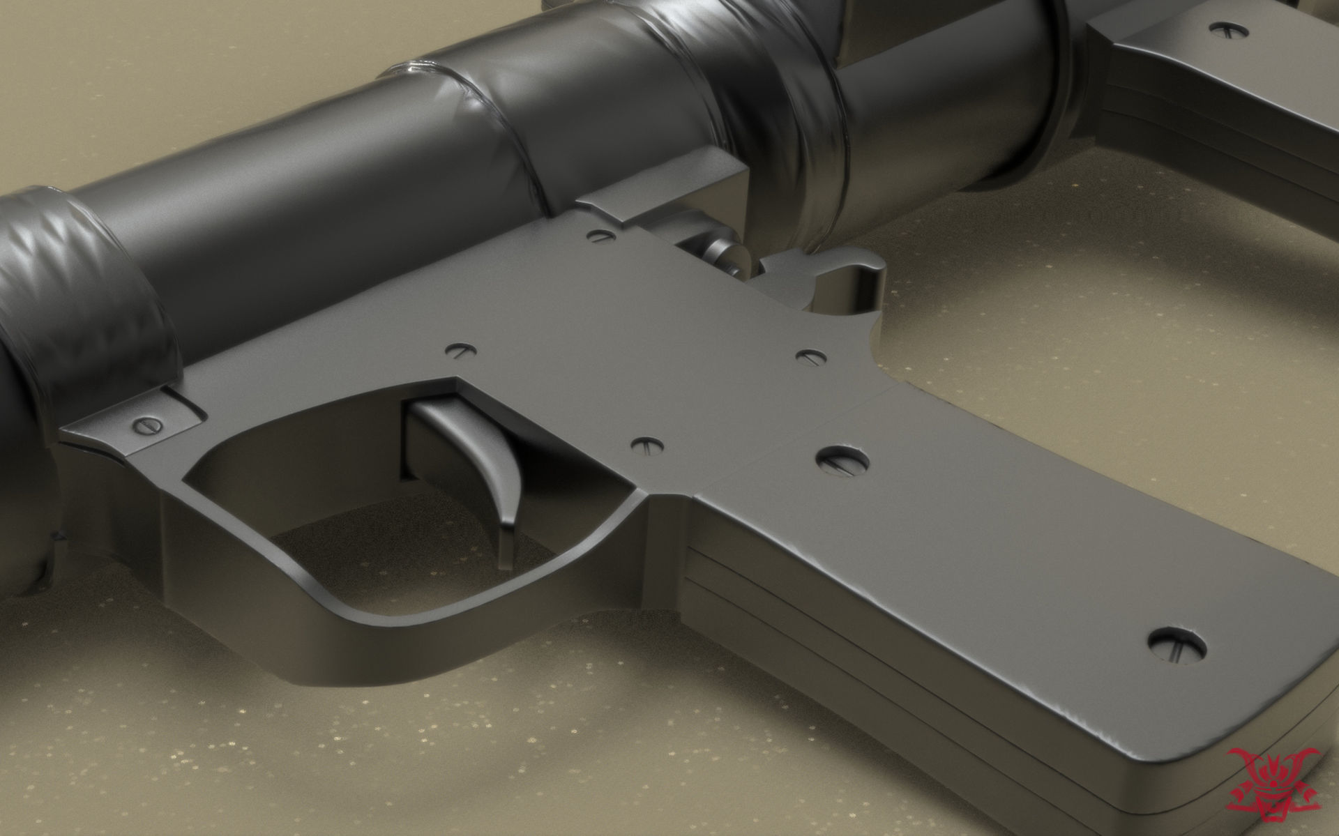 RPG Rocket Launcher 3D model_10