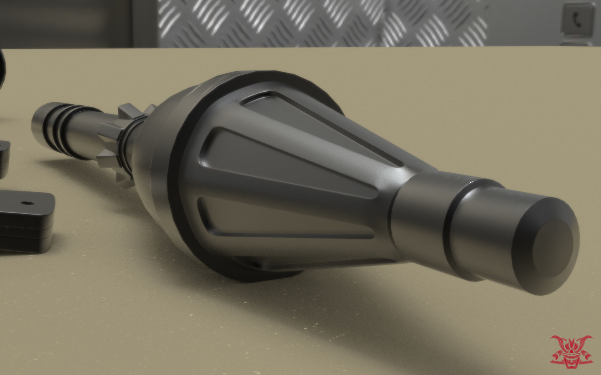 RPG Rocket Launcher 3D model_9