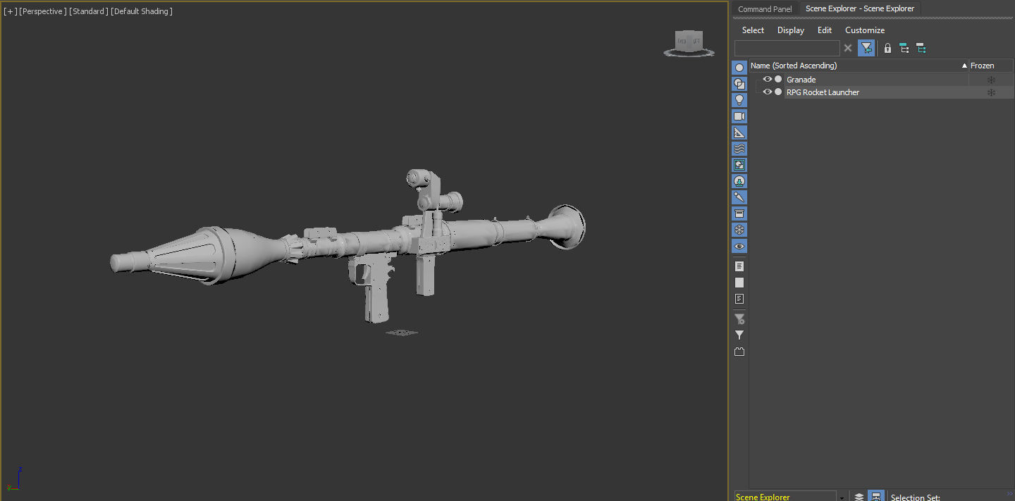 RPG Rocket Launcher 3D model_2