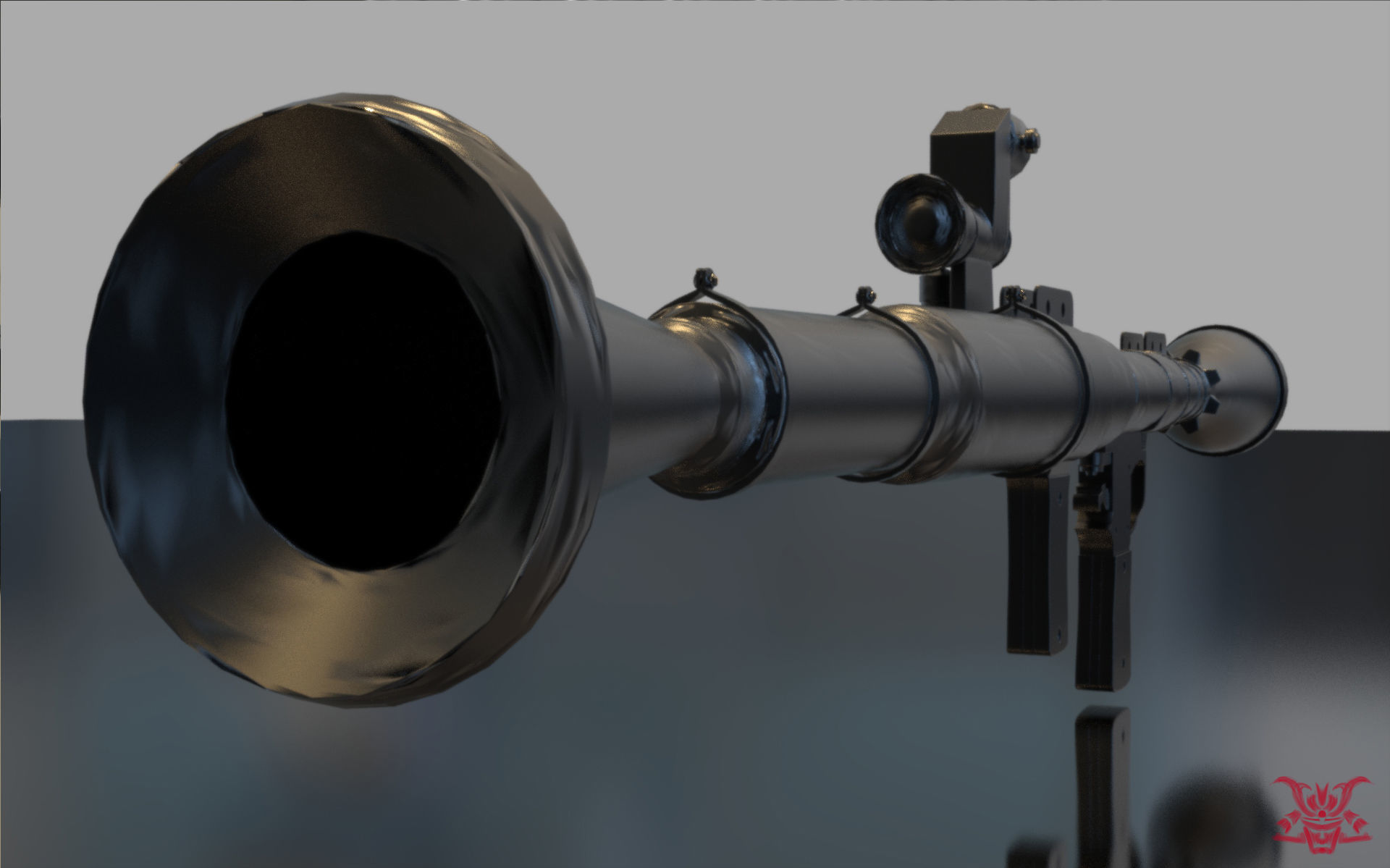 RPG Rocket Launcher 3D model_11