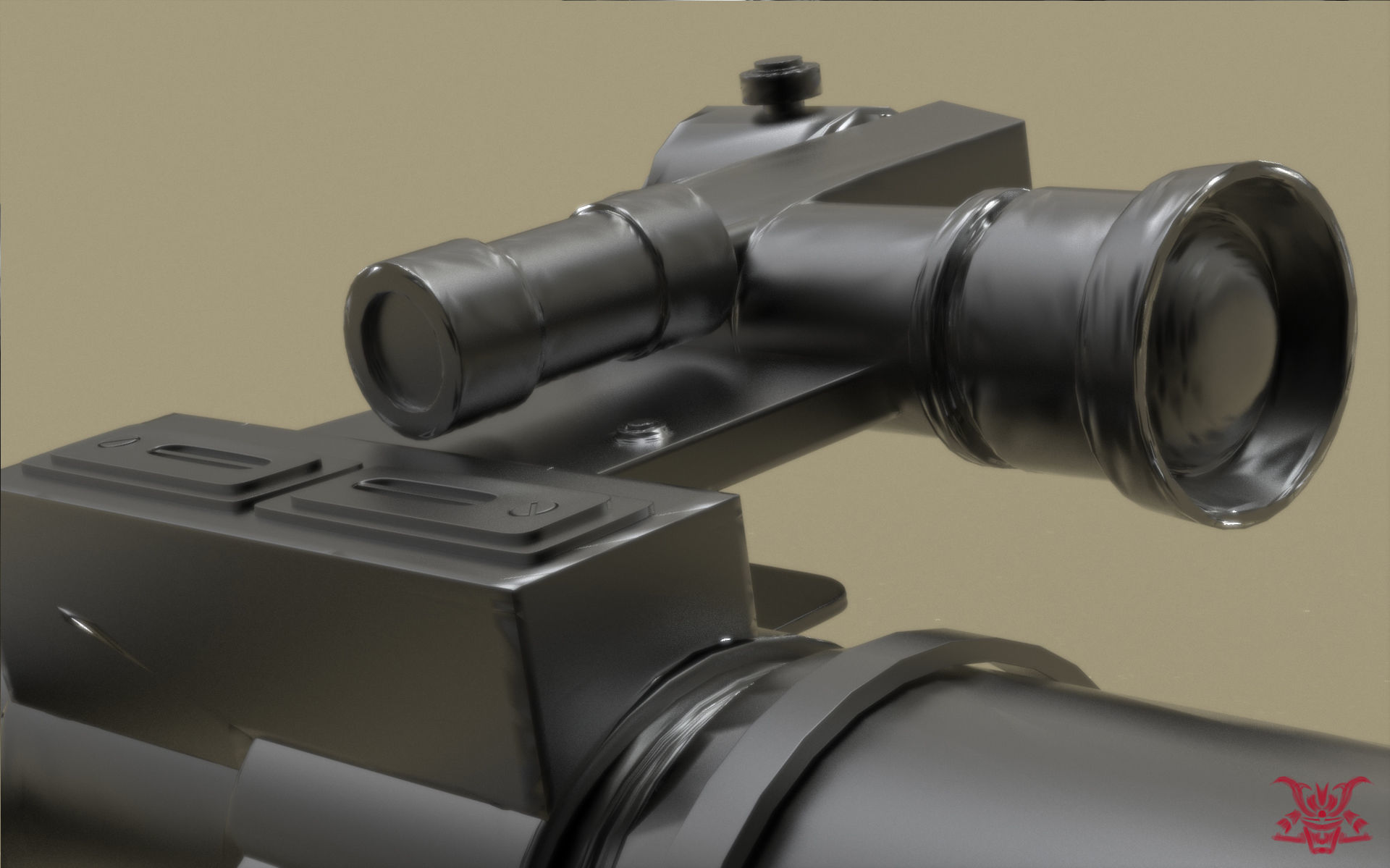 RPG Rocket Launcher 3D model_4