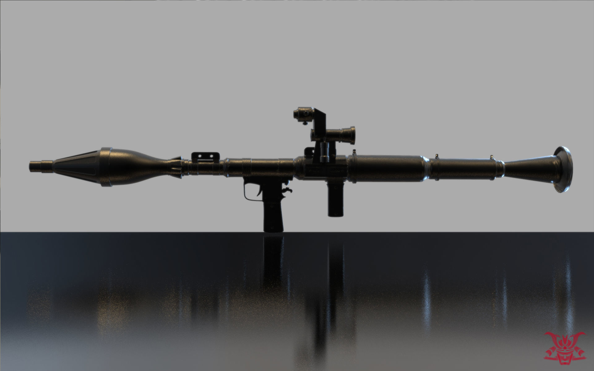 RPG Rocket Launcher 3D model_15