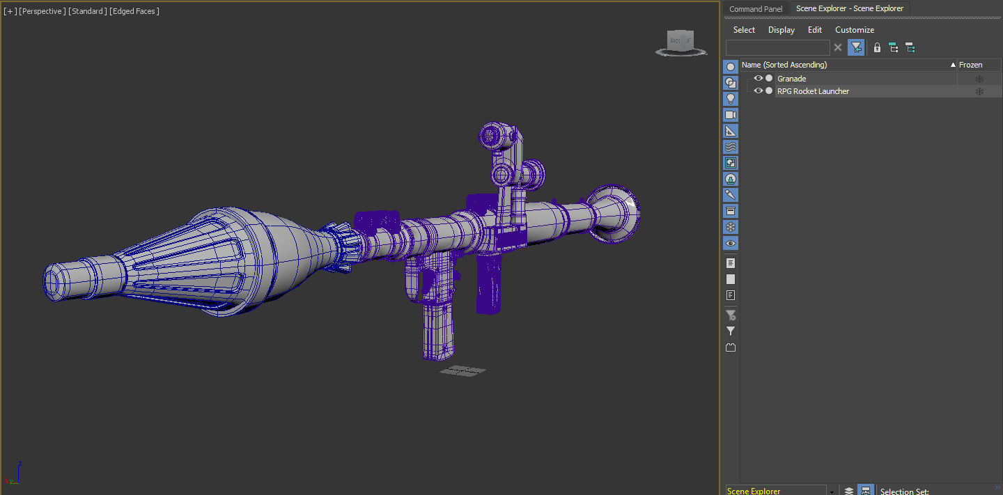RPG Rocket Launcher 3D model_3