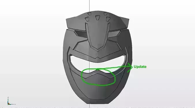 Power ranger red Go-Buster helmet 3D print model