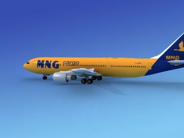 Airbus A300 MNG Cargo 2 3D model_2