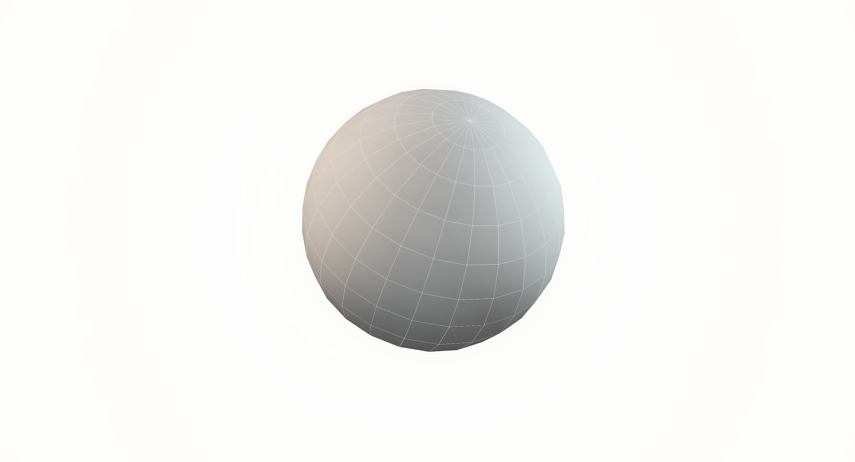 Beach Ball Low-poly 3D model_12