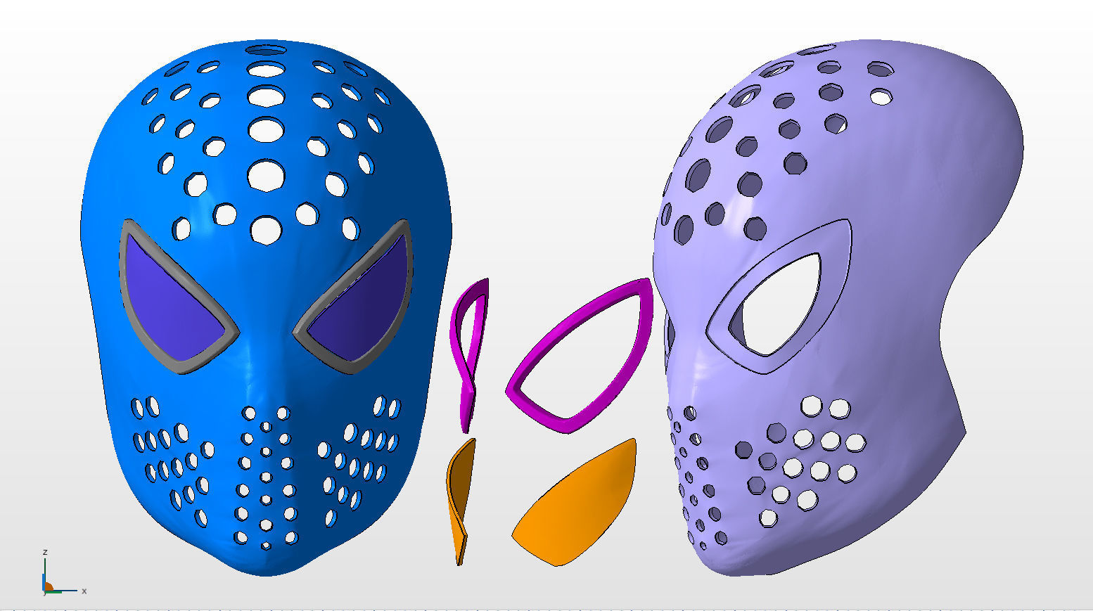 Amazing Spiderman faceshell 3D print model_1