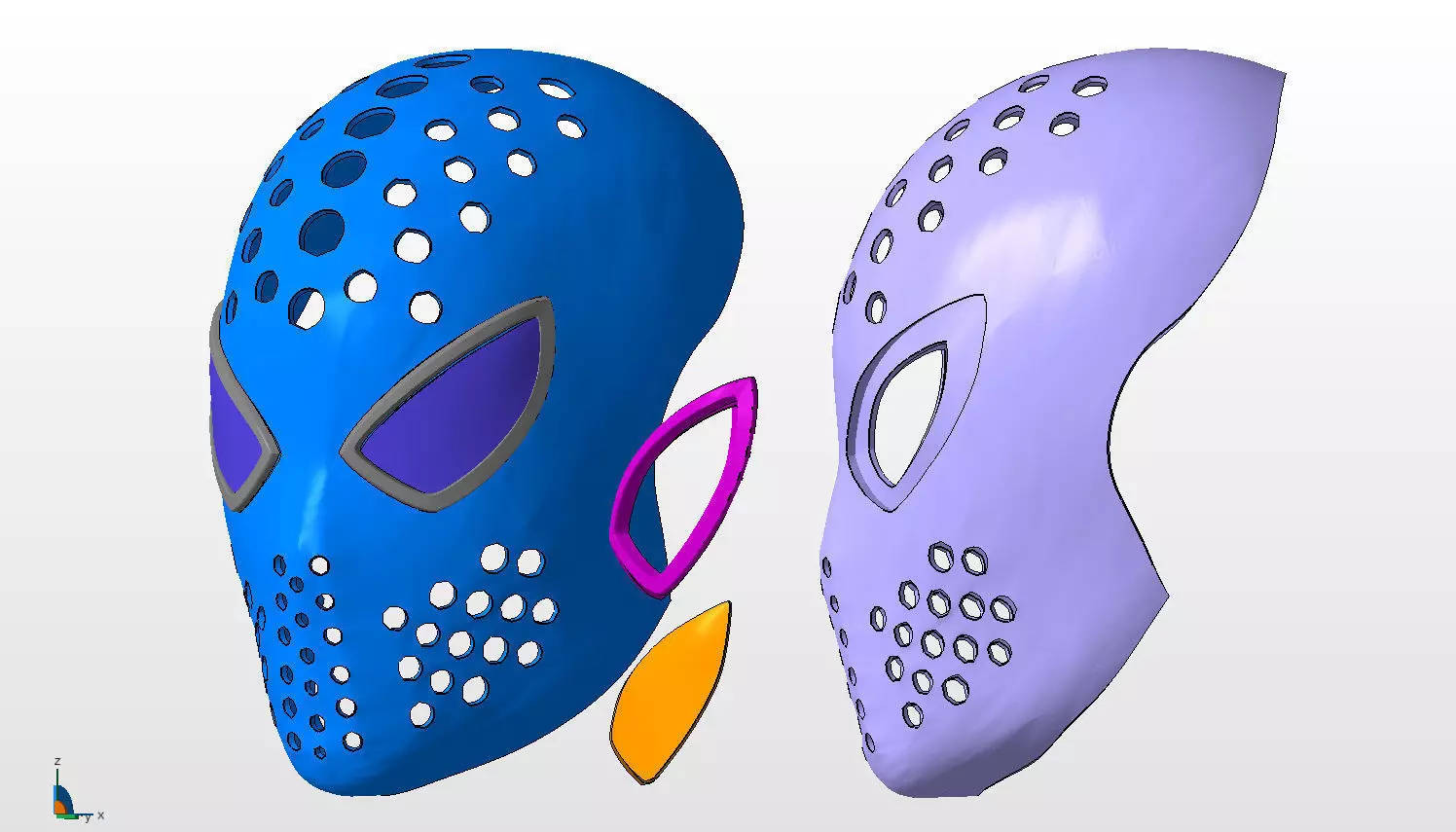 Amazing Spiderman faceshell 3D print model_0