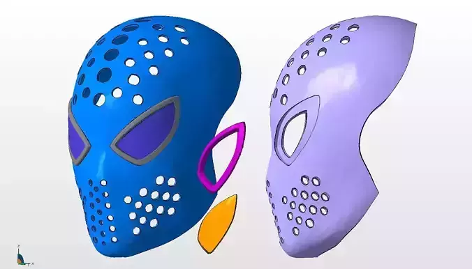 Amazing Spiderman faceshell 3D print model