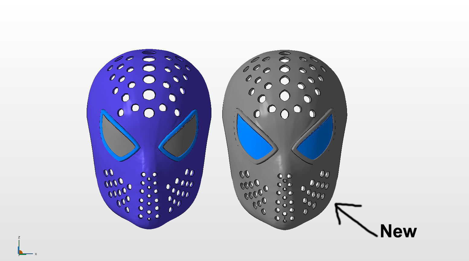 Amazing Spiderman faceshell 3D print model_2