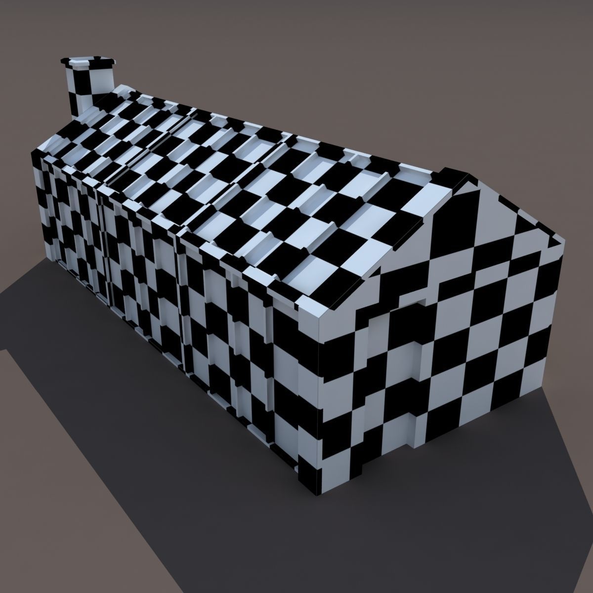 Greenhouse Old Low Poly 3d Model Low-poly 3D model_4