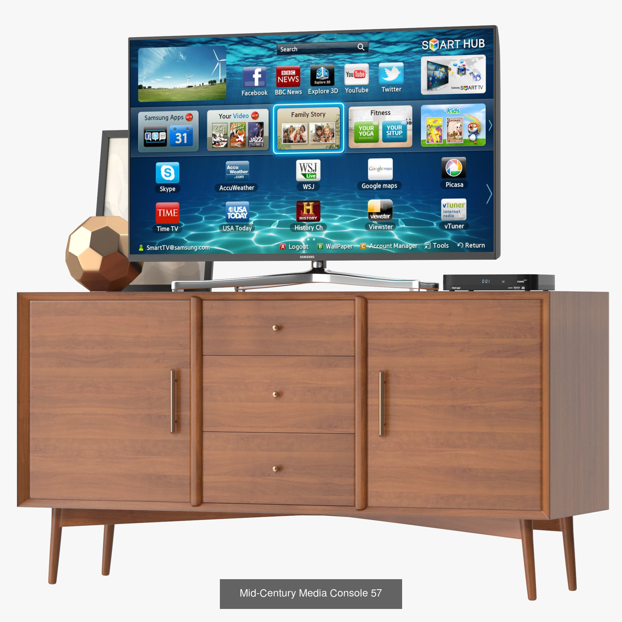 Tv Stand Pack 3D Model Collection_5