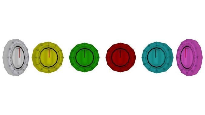 kitchen timer Free low-poly 3D model