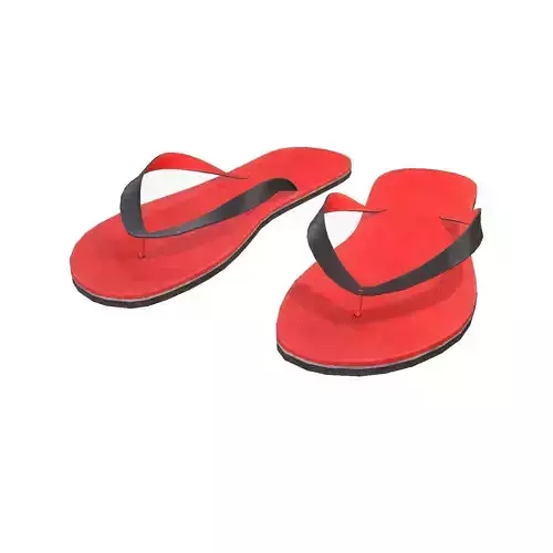 Flip-Flop pair of flip flops Low-poly 3D model