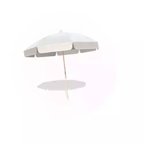 Beach Umbrella Low-poly 3D model
