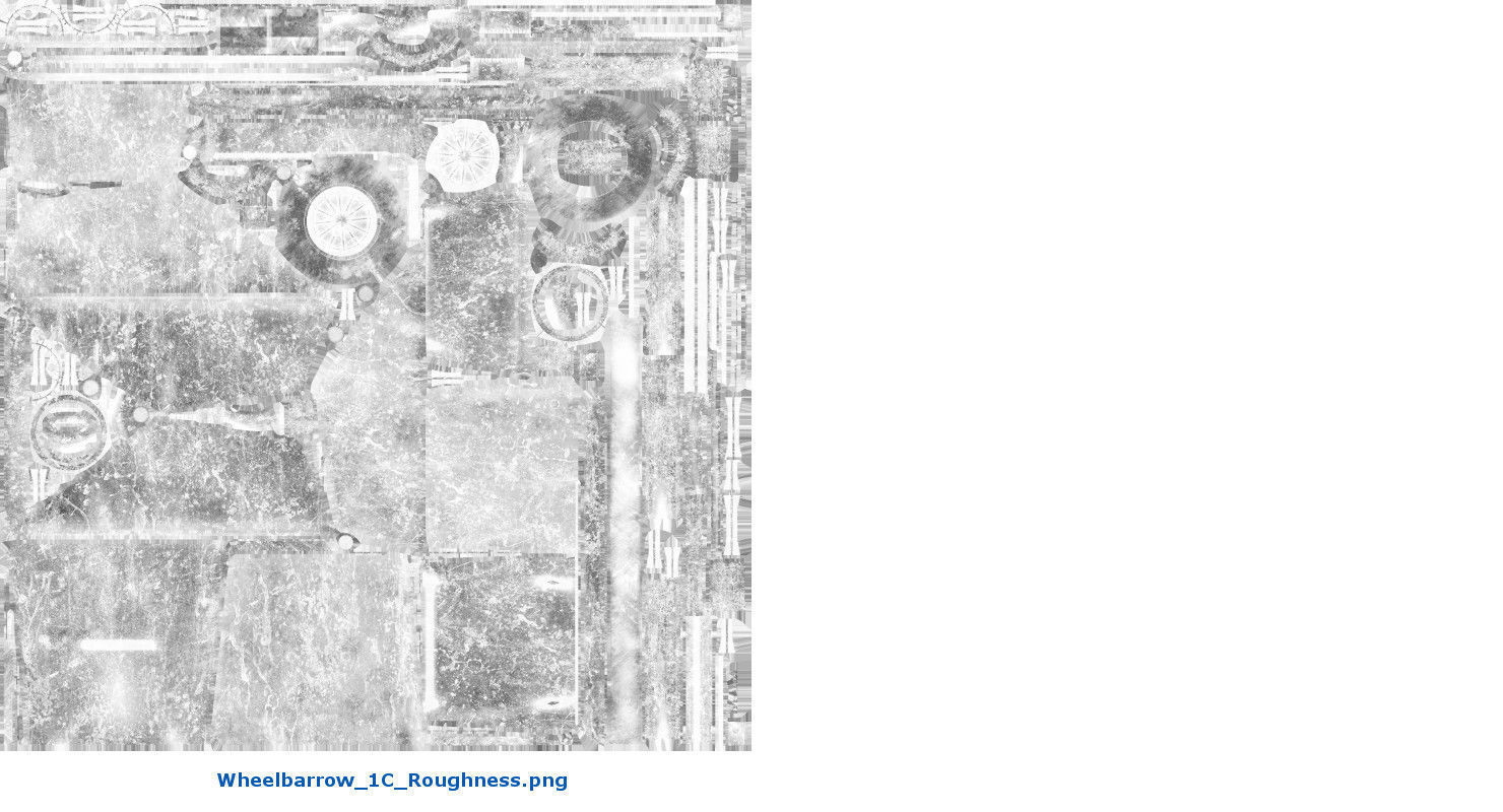 Wheelbarrow 1C Low-poly 3D model_12