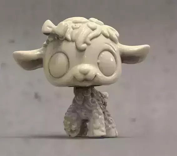 sheep little figurine 3D print model