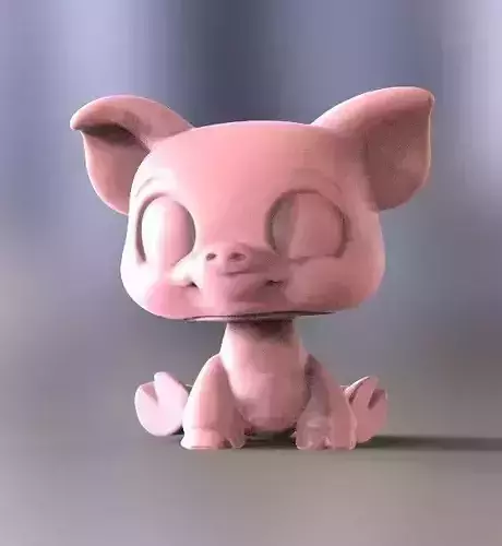 piggy pig 3D print model