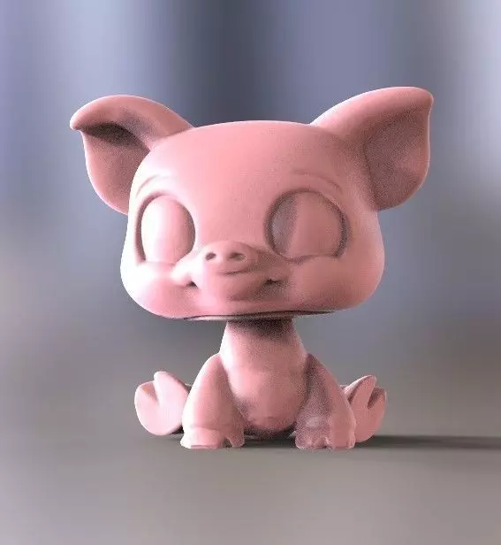 piggy pig 3D print model_0