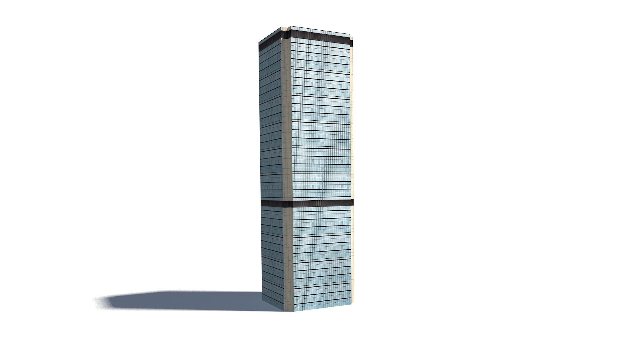 High Rise Buildings Low-poly 3D model_4