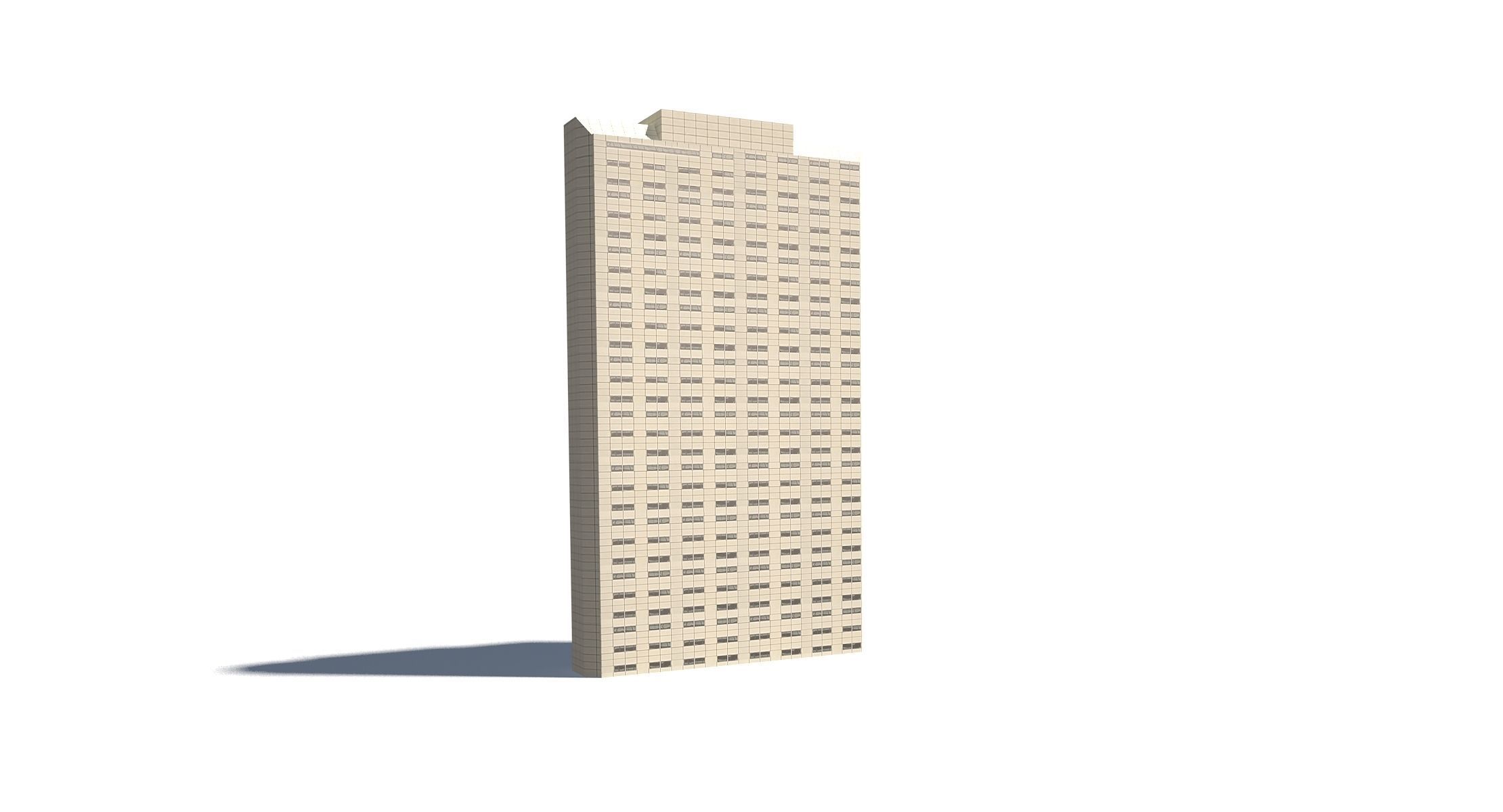High Rise Buildings Low-poly 3D model_6