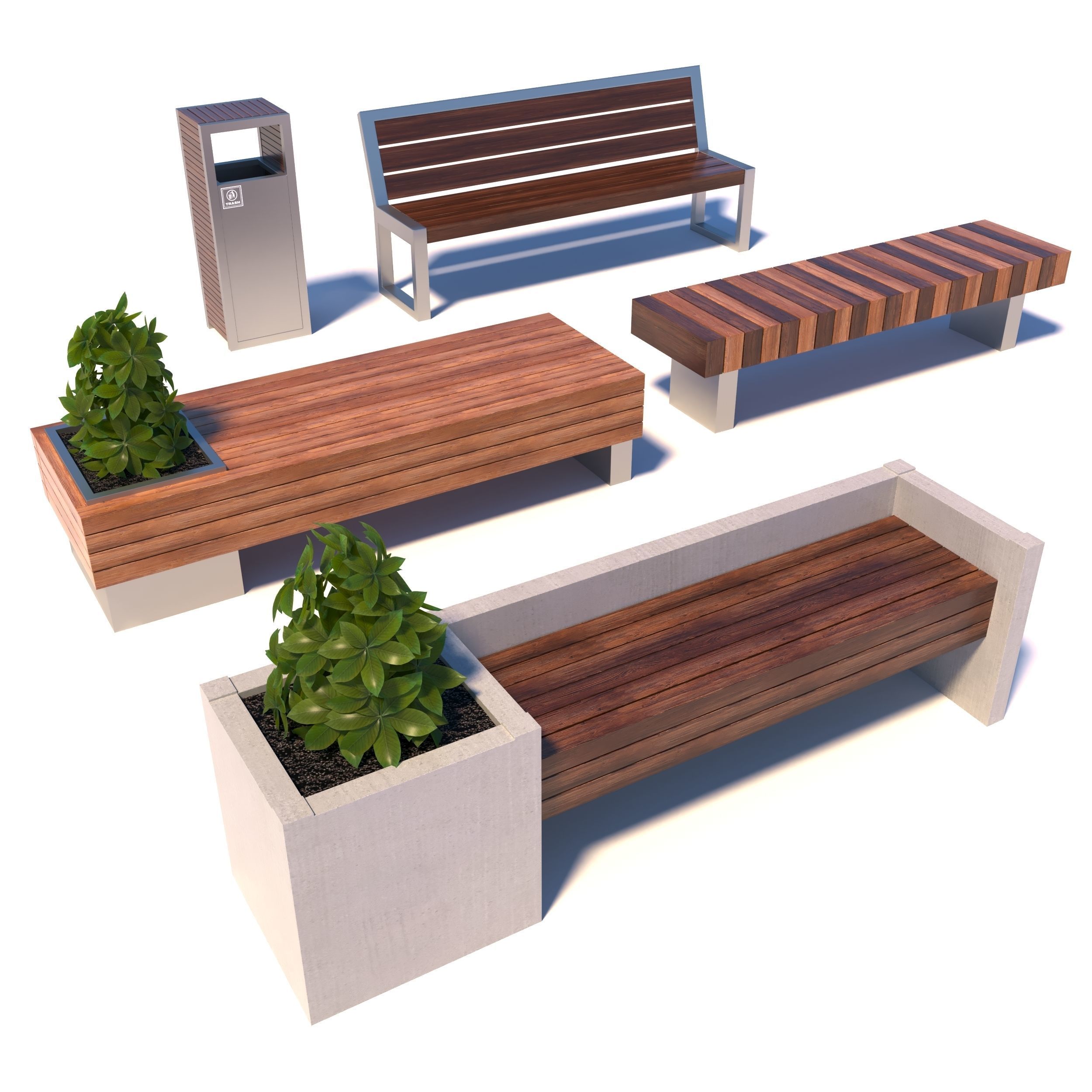 3D Street modern benches CGTrader 3D Street modern benches CGTrader
