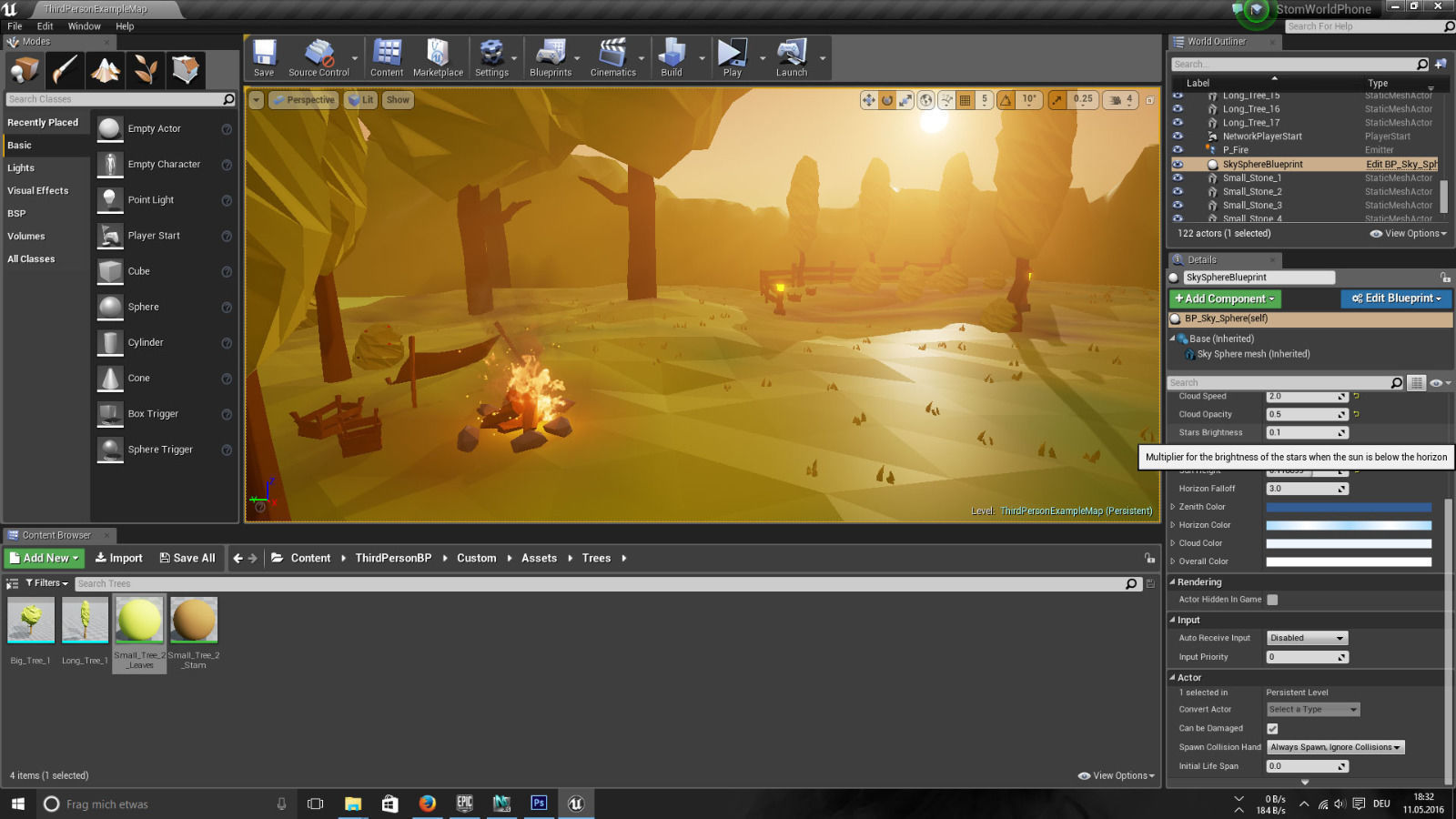Low Poly Pack 33 Objects Graveyard Landscape Low-poly 3D model_2