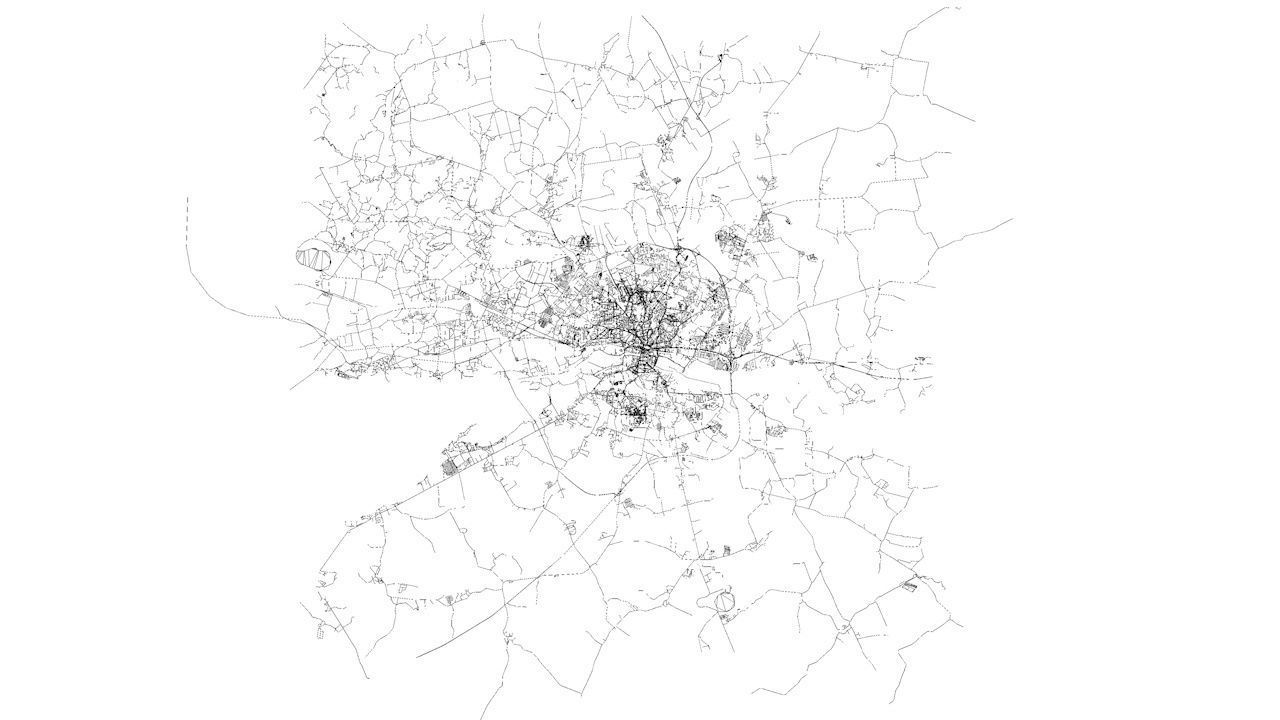 Kaliningrad Road Network and Streets 3D model_11