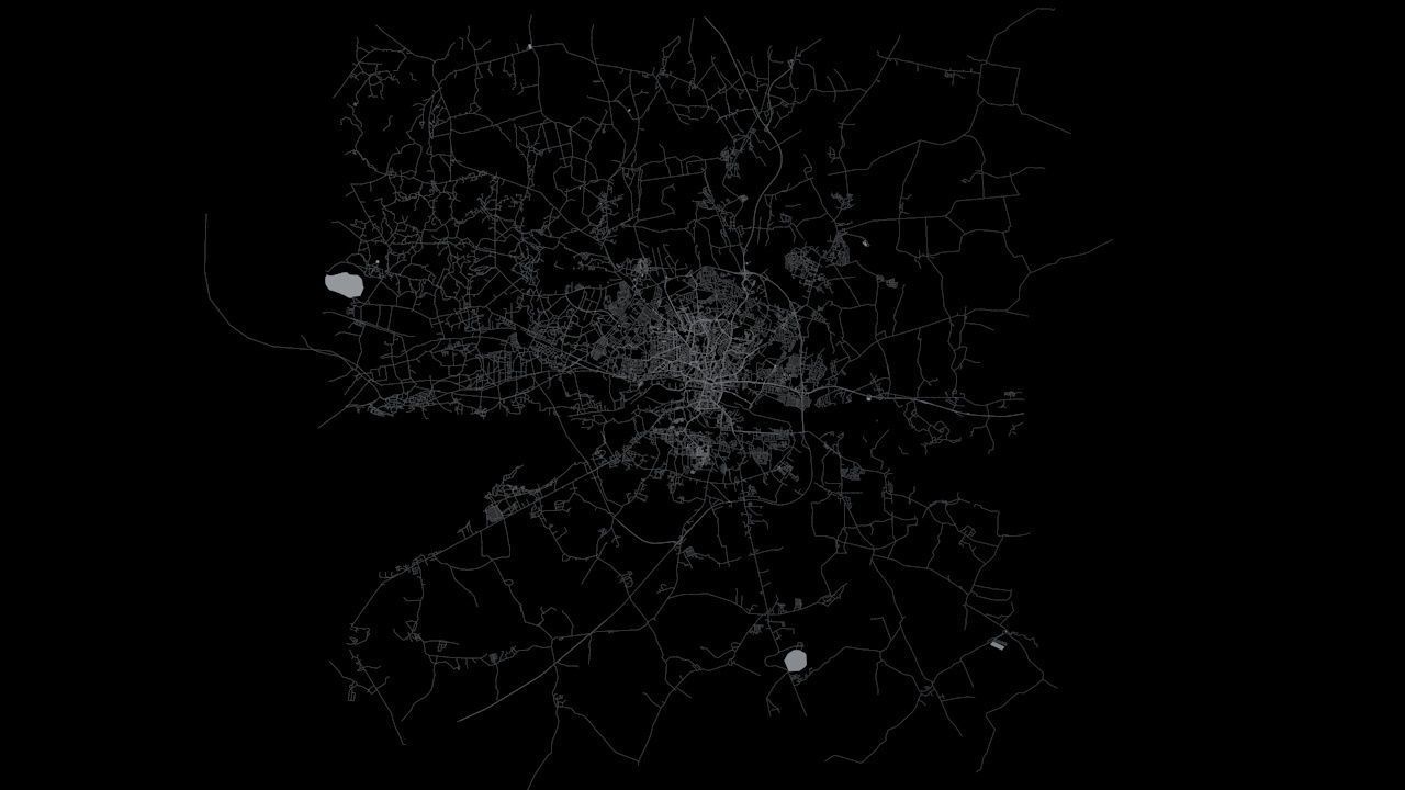 Kaliningrad Road Network and Streets 3D model_10