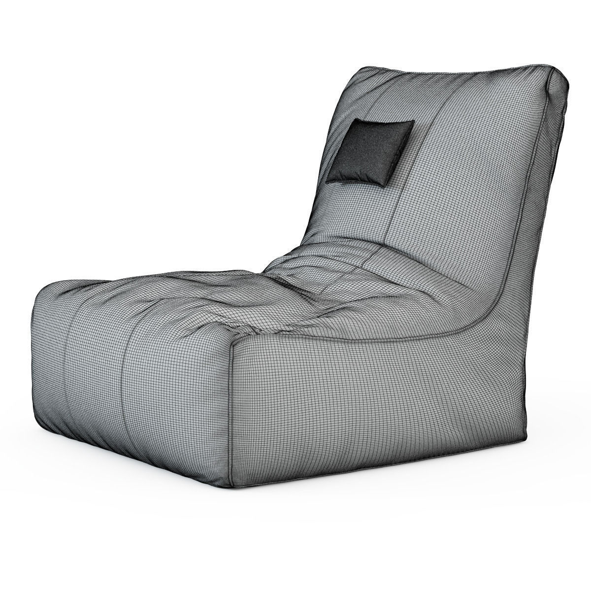 Cozy Bean Lounger 3D model_1