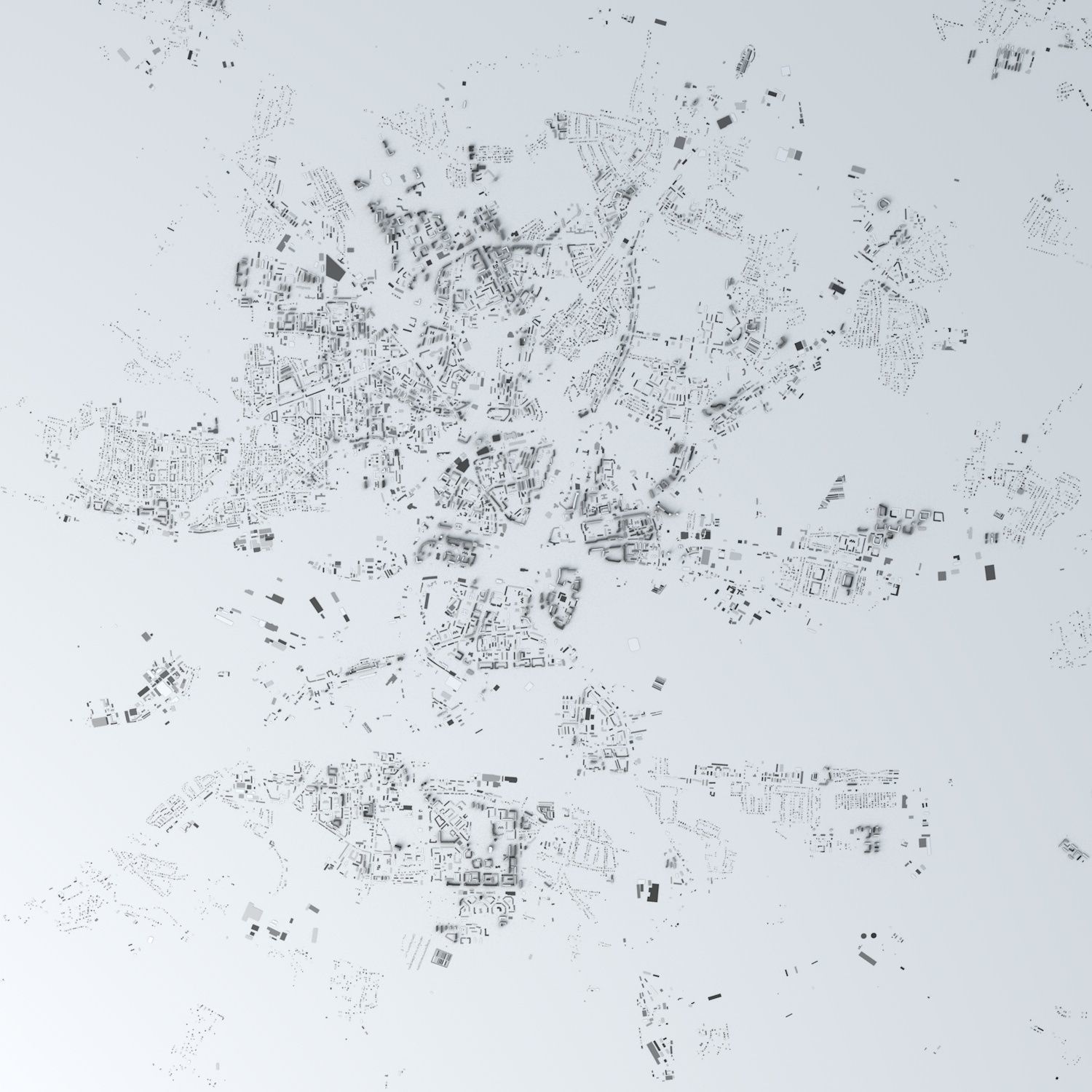 Kaliningrad Streets and Buildings 3D model_1