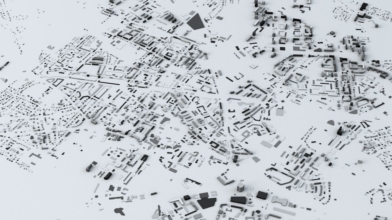 Kaliningrad Streets and Buildings 3D model_2