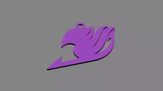 Fairy Tail Guild Marks Keychain-necklace