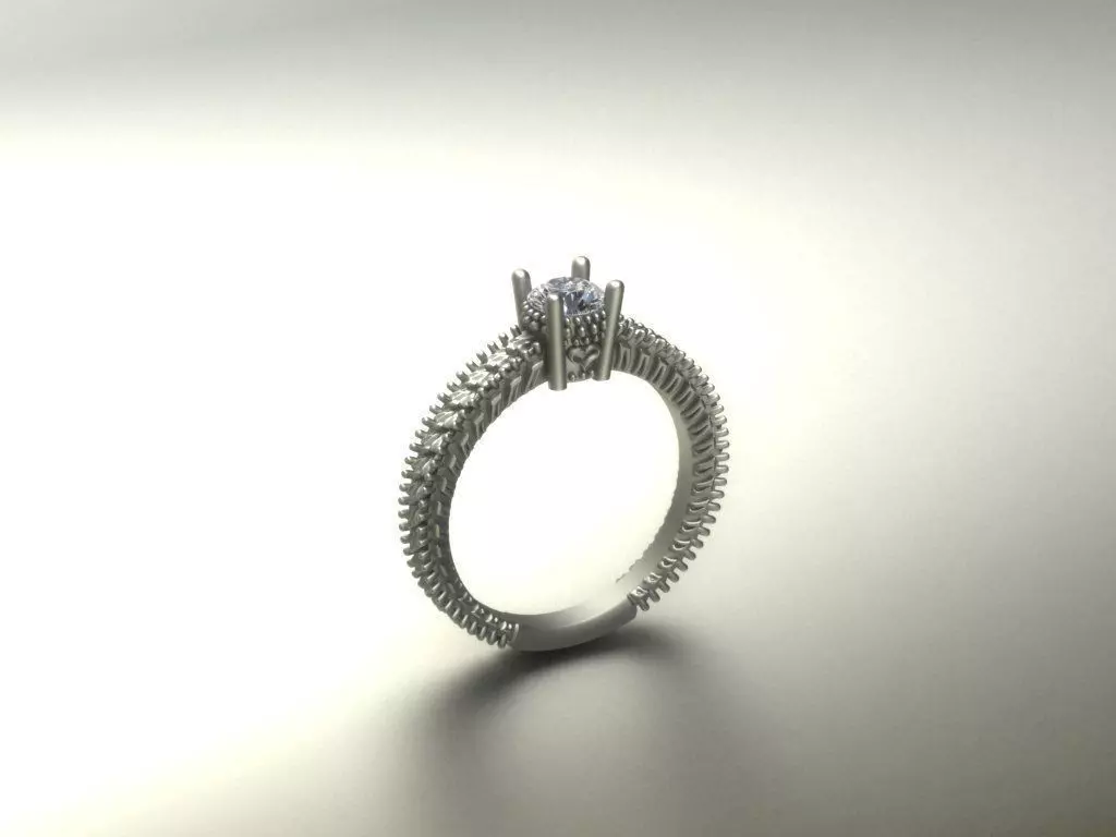 Engagement ring Free 3D print model