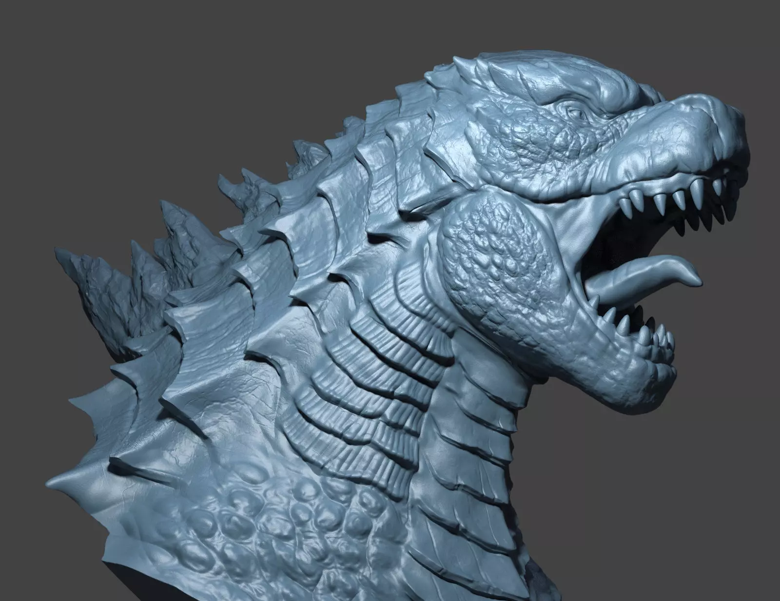 Godzilar Head 3D print model_0
