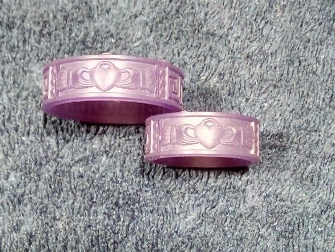 Claddagh wedding Rings 3D print model_4