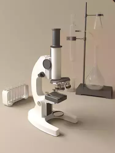 Microscope 3D model