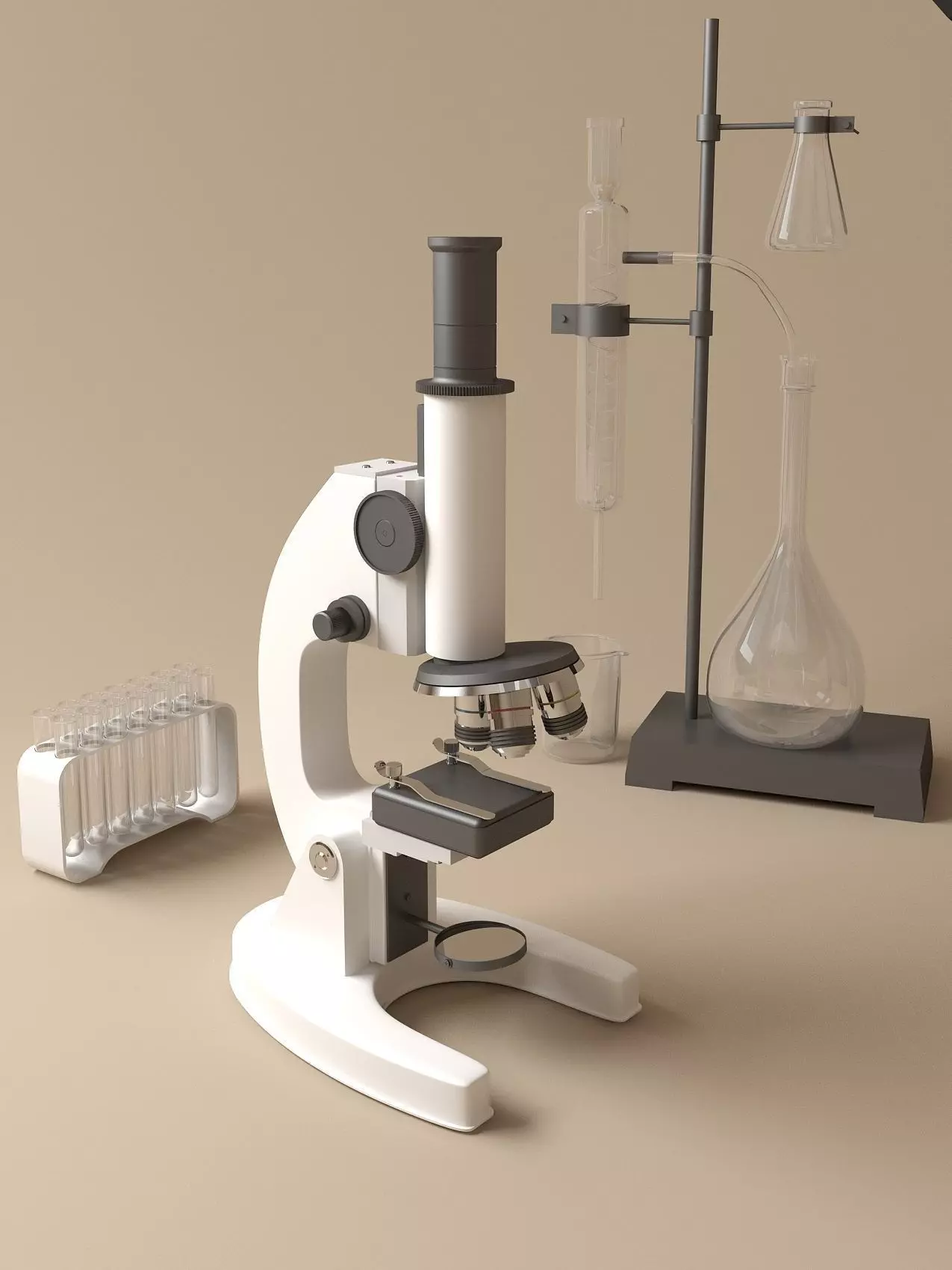 Microscope 3D model_0