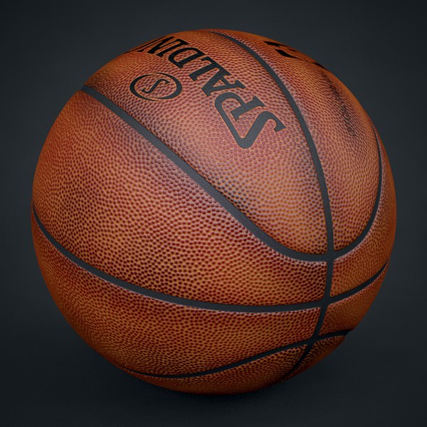Spalding NBA Official Used Basketball Game... 3D Model MAX OBJ 3DS FBX