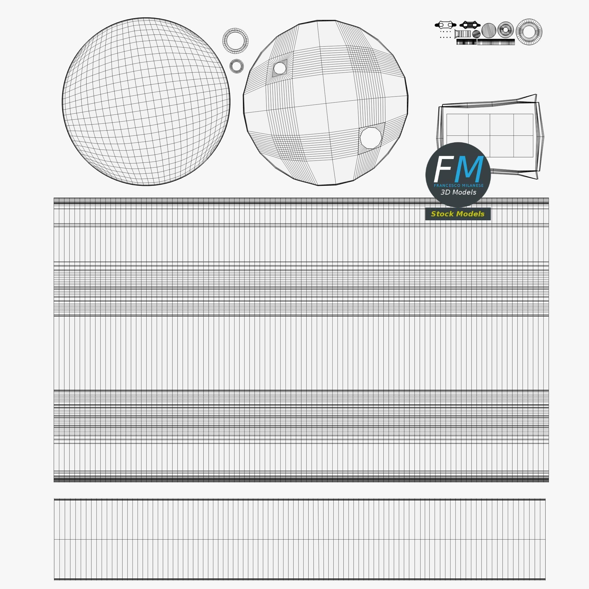 Oil drum barrel 3D model_11