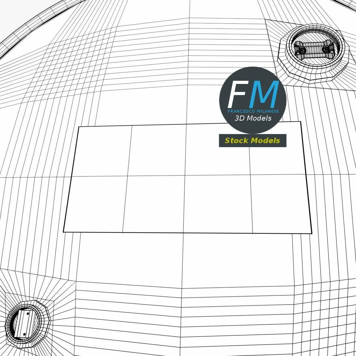 Oil drum barrel 3D model_8